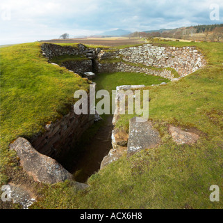 Carn Laith Broch, in der Nähe von Golspie, Sutherland, Schottland, UK Stockfoto