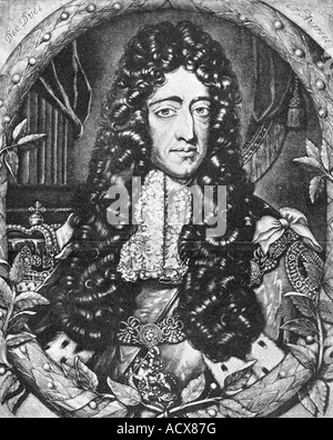 William III., 14.11.1650 - 19.3.1702, König von England 13.2.1689 - 8.3.1702, Porträt, Mezzotingravur von Pieter Schnek, 1691, Stockfoto