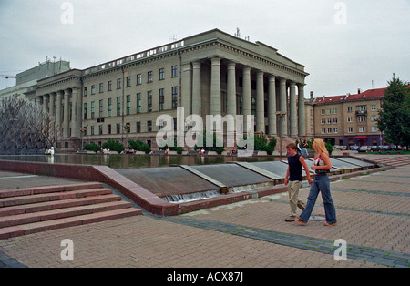 Nationalbibliothek von Litauen in Vilnius, Litauen Stockfoto