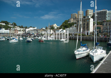 Torquay Hafen und Meer vorne Devon Vereinigtes Königreich Großbritannien England Stockfoto