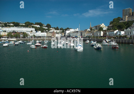 Torquay Hafen und Meer vorne Devon Vereinigtes Königreich Großbritannien England Stockfoto