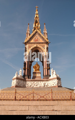 Albert Memorial. Kensington Gardens. London, England. Stockfoto