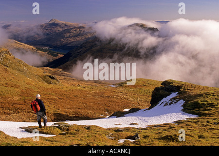 Die Brack in den Arrochar Alpen von Ben Donich Stockfoto