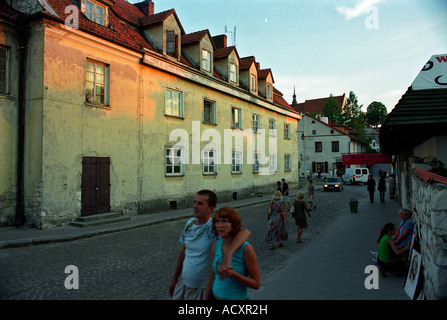 A Straßenszene in Kazimierz Dolny, Polen Stockfoto