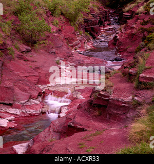 Red Rock Canyon, Waterton Lakes National Park, Alberta, Kanada - UNESCO Weltkulturerbe Stockfoto