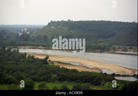 Der Weichsel gesehen aus drei Kreuze Hill, Kazimierz Dolny, Polen Stockfoto