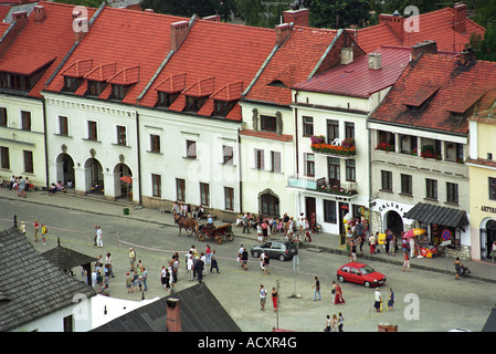 Kazimierz Dolny gesehen aus drei Kreuze Hill, Kazimierz Dolny, Polen Stockfoto