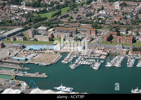 Luftaufnahme von Shoreham Harbour, West Sussex, UK Stockfoto