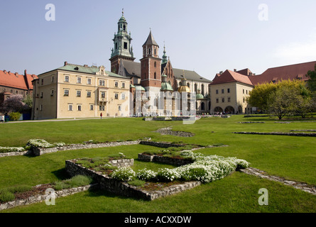 Der Wawel-Kathedrale in Krakau, Polen Stockfoto