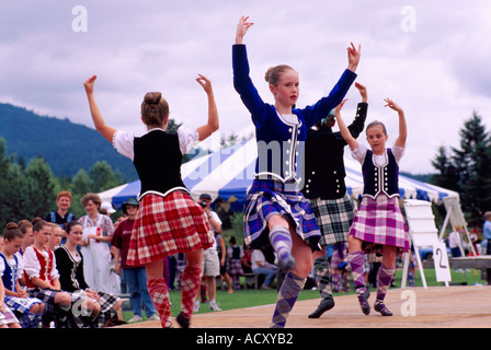 Die schottischen Highland Games feierte die Stadt Coquitlam in British Columbia Kanada Stockfoto