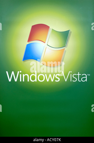 Logo von Microsoft Windows Vista Stockfoto