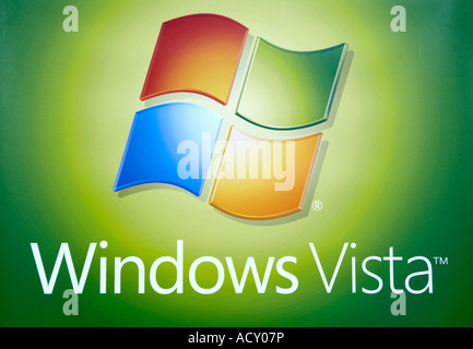 Logo von Microsoft Windows Vista Stockfoto