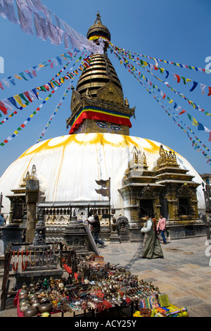 Swayambhunath Stupa.Kathmandu.Nepal Stockfoto