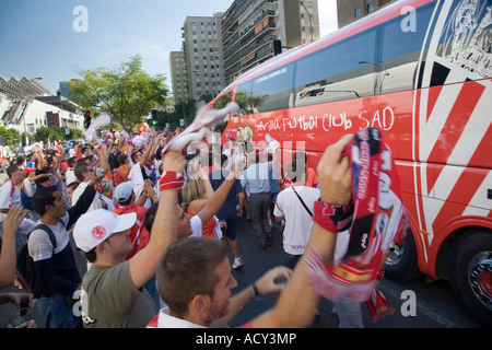 Lokalderby zwischen FC Sevilla und Real Betis Balompie, Spanien Stockfoto