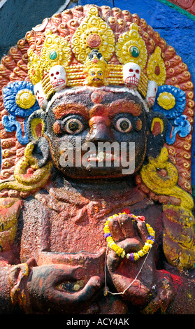 Kala Bhairab God.Durbar Square.Kathmandu.Nepal Stockfoto