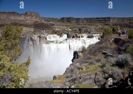 Shoshone fällt am Snake River in Twin Falls, Idaho. Stockfoto