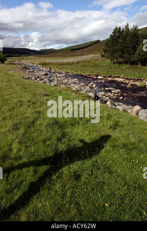 Fuß auf Glen Muick in der Nähe von Ballater, Royal Deeside, Aberdeenshire, Schottland, UK Stockfoto