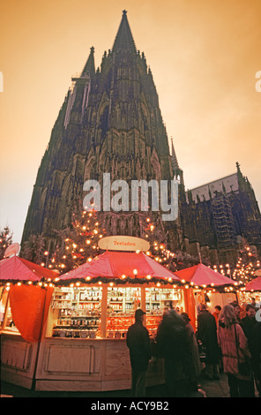 Deutschland Köln Koeln Kuppel Kathedral Chistmas Markt Stockfoto