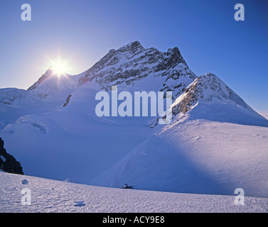 Schweiz Schweizer Alpen Jungfrau plateau oben Europas 13642ft Stockfoto
