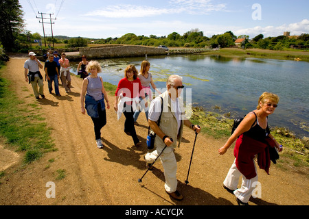 Isle of Wight Wandern, Festival Yarmouth Großbritannien England Großbritannien Stockfoto