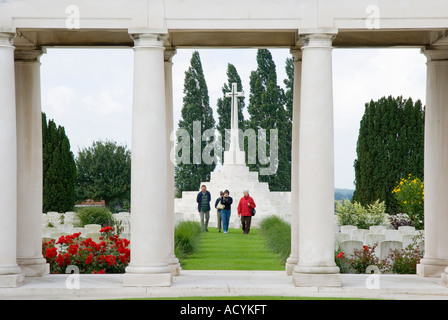 Tyne Cot Friedhof Stockfoto