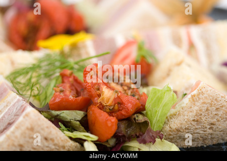 Auswahl an sandwiches Stockfoto