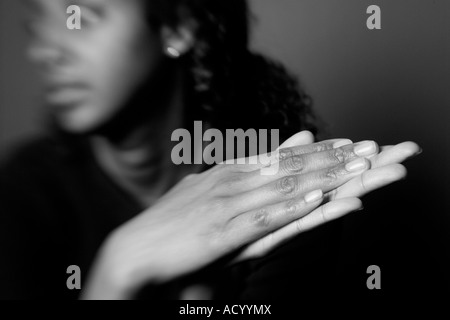 Hände, die horizontale Stockfoto