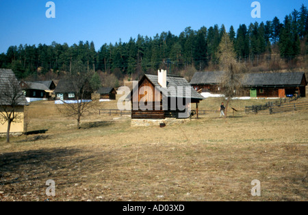 Stara Lubovna folk Museum unter freiem Himmel, Slowakei Stockfoto