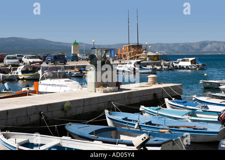 Hafen von Bol Insel Brac Kroatien Stockfoto