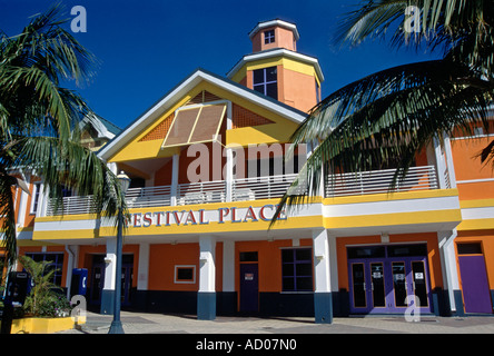 Festival findet im Prince George Wharf in Hafen Nassau Bahamas Stockfoto