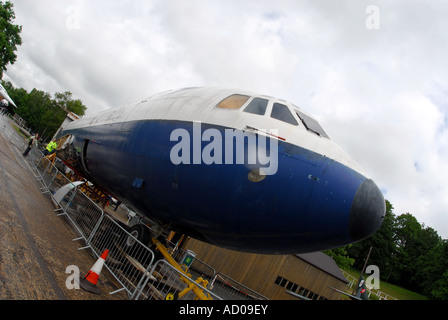 Vickers VC10 Rumpf im Brooklands Museum - keine Flügel Stockfoto