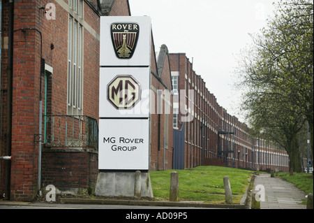 Das MG-Rover-Werk in Longbridge Birmingham UK 1. Mai 2004 Stockfoto