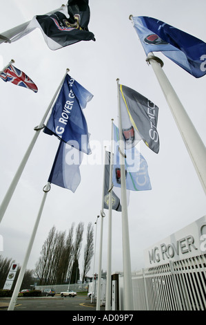 Der Eingang in die MG Rover Group-Fabrik in Birmingham UK Stockfoto