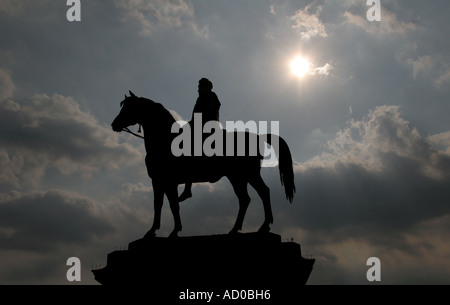 König George IV Statue am Londoner Trafalgar Square Stockfoto
