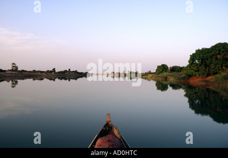 Bootsfahrt - Fluss Niger, MALI Stockfoto