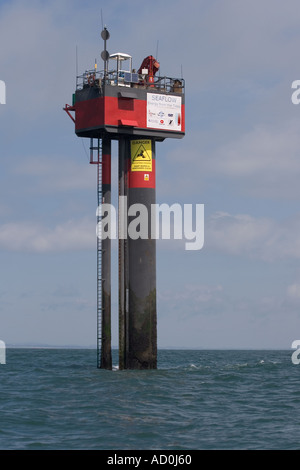 Das Seaflow Marine aktuelle Turbine-Projekt vor der Küste von Lynmouth North Devon England Stockfoto