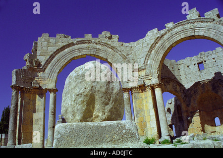 Qala'at Samaan - Aleppo, Syrien Stockfoto