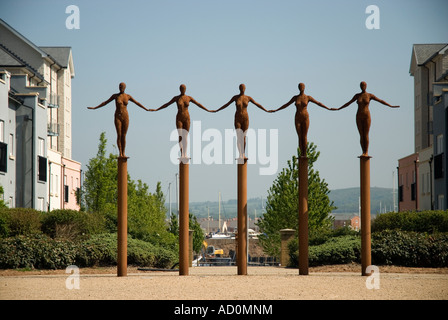 Bogen der Engel Port Marina Portishead Somerset England Stockfoto