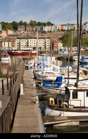 England-Bristol Boote vor Anker in der Ostsee Wharf Marina Stockfoto