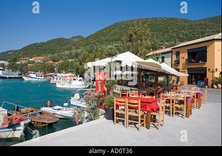 VASILIKI HAFEN LEFKADA IONISCHEN INSEL GRIECHENLAND Stockfoto
