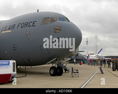 Le Bourget US Air Force Transport Frachtflugzeug Stockfoto