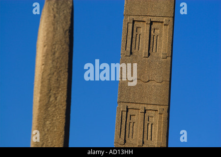 Äthiopien, Aksum, Northern Stelen Park, König Ezana stele Stockfoto