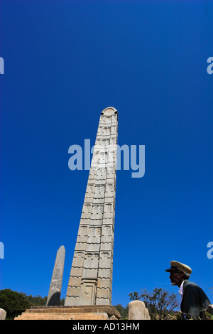 Äthiopien, Aksum, Northern Stelen Park, König Ezana stele Stockfoto