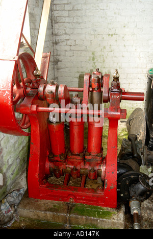 Wasser angetriebene hydraulische Motor, Anna Wasserwerk in der Nähe von Winchester, Hampshire Stockfoto