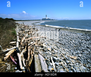 Müll am Strand Ferienhaus Punkt Aberthaw Glamorgan Erbe Küste South Wales, Australia Stockfoto