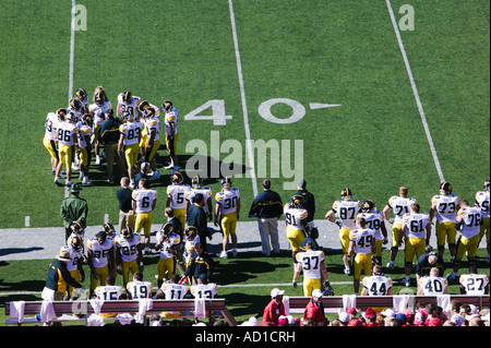 Fußball Spiel, Universität Indiana Hoosiers, Bloomington, Indiana, USA Stockfoto