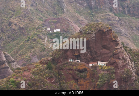 Höhlenwohnungen Sie in der Nähe von Arfur Anaga und Umgebung Norden von Teneriffa, Kanarische Inseln, Islas Canarias, Spanien, España Stockfoto