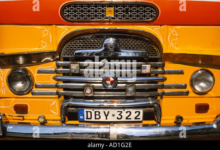 Ortsbus Busbahnhof Valletta Malta Stockfoto