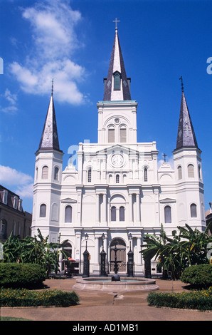 Saint-Louis-Kathedrale in Jackson Square, New Orleans Stockfoto