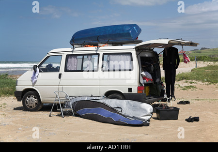 Paradies für Surfer van Cantabria Oyambre Strand Spanien spanische Nordküste Stockfoto